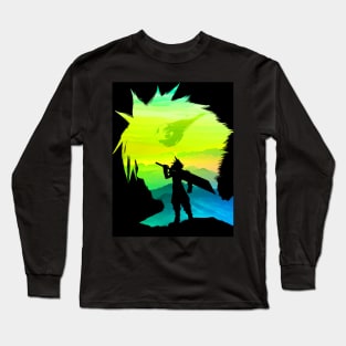 Cloud strife shadow Long Sleeve T-Shirt